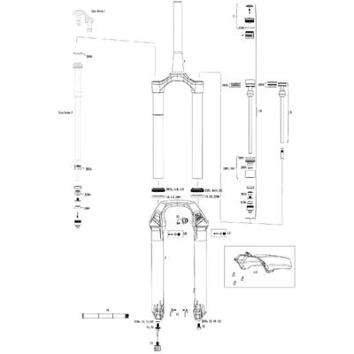 Rockshox Lyrik Ultimate: Amortyzator Rowerowy 27,5" i 29" w Kolorze Czerwonym