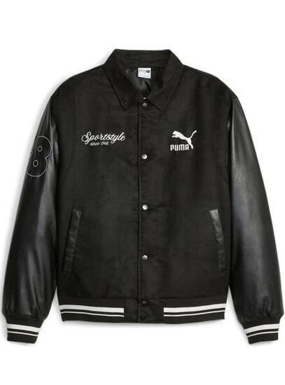 Bomber Uomo puma 621788_varsity_jacket_nero