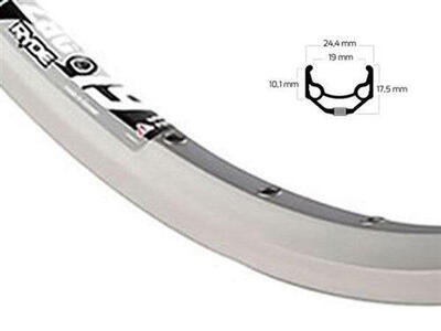 Ryde Felge 28" (622) ZAC19 Aluminium, 36 Loch, Silber