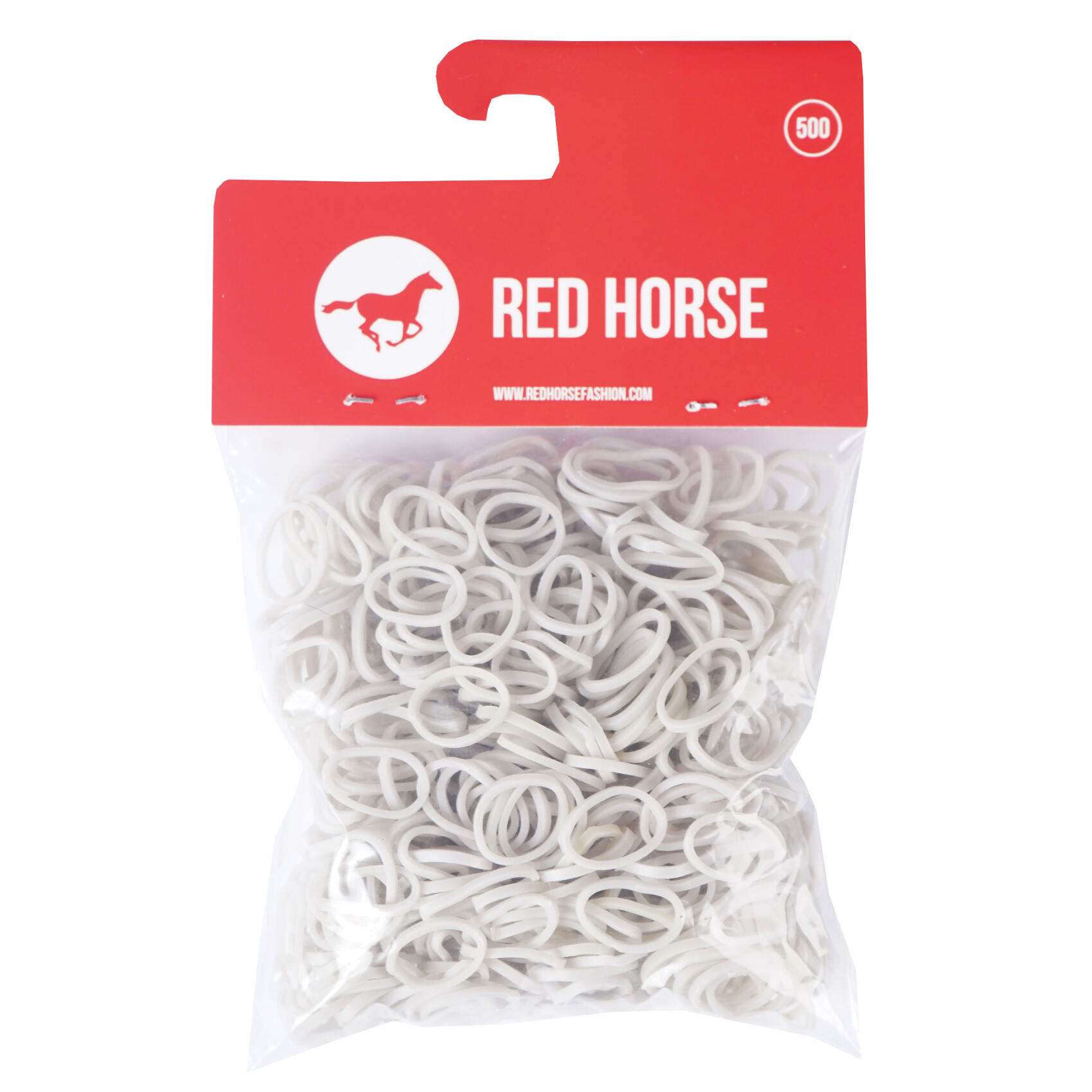 RED HORSE Mane braid elastic bands Red Horse (x10)