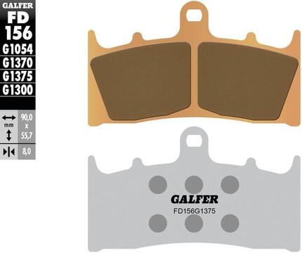 GALFER remblokken "fd156" brake pad fd156 g1375 sintered metal
