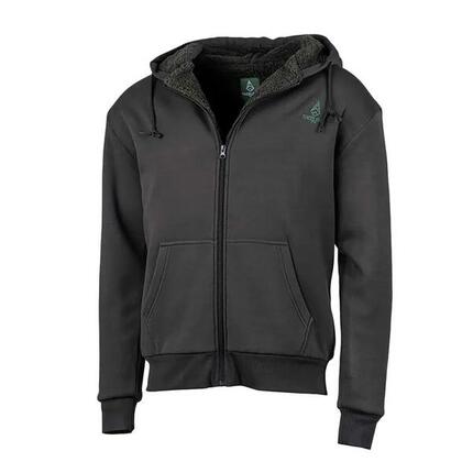 Sweat à capuche zippé vert Treeland polaire 100% polyester