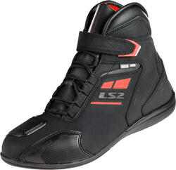 Ls2 garra wp man laars boots garra man wp black red 42