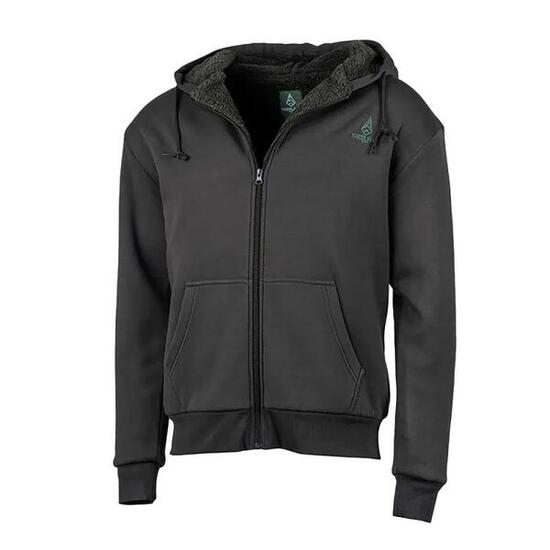 Sweat à capuche zippé vert Treeland polaire 100% polyester