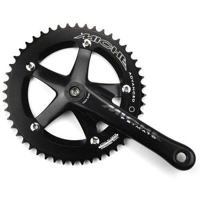 Miche crankstel pista advanced 165mm 48t 1/8 zwart
