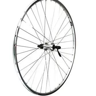 Roland 28-inch Rear Wheel — Silver Aluminium, 8/9/10-Speed Cassette, Rim Brake.