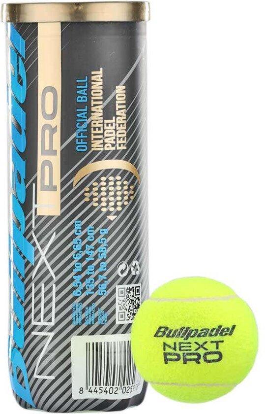Pack de 3 balles de padel Bullpadel Next Pro Jaune 3/3