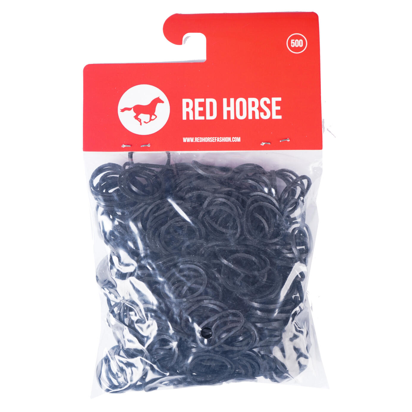 RED HORSE Mane braid elastic bands Red Horse (x10)