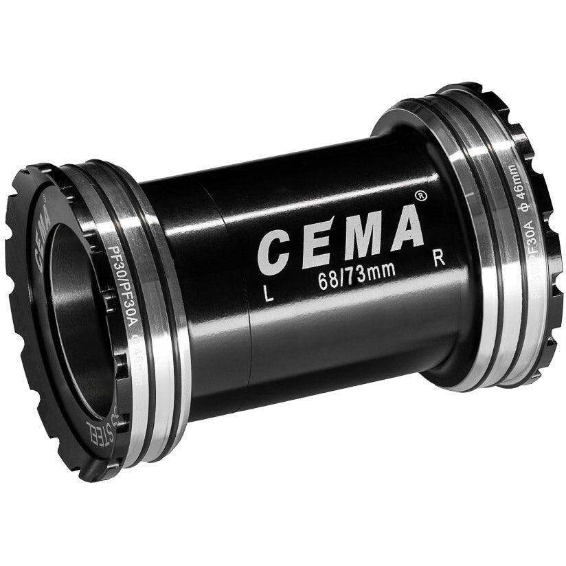 TORMINO CEMA Movimento centrale PF30 Interlock BB30/PF30 Acciaio inox Nero.