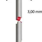 Alpina zinc-plated bicycle spoke M3 x 190 mm