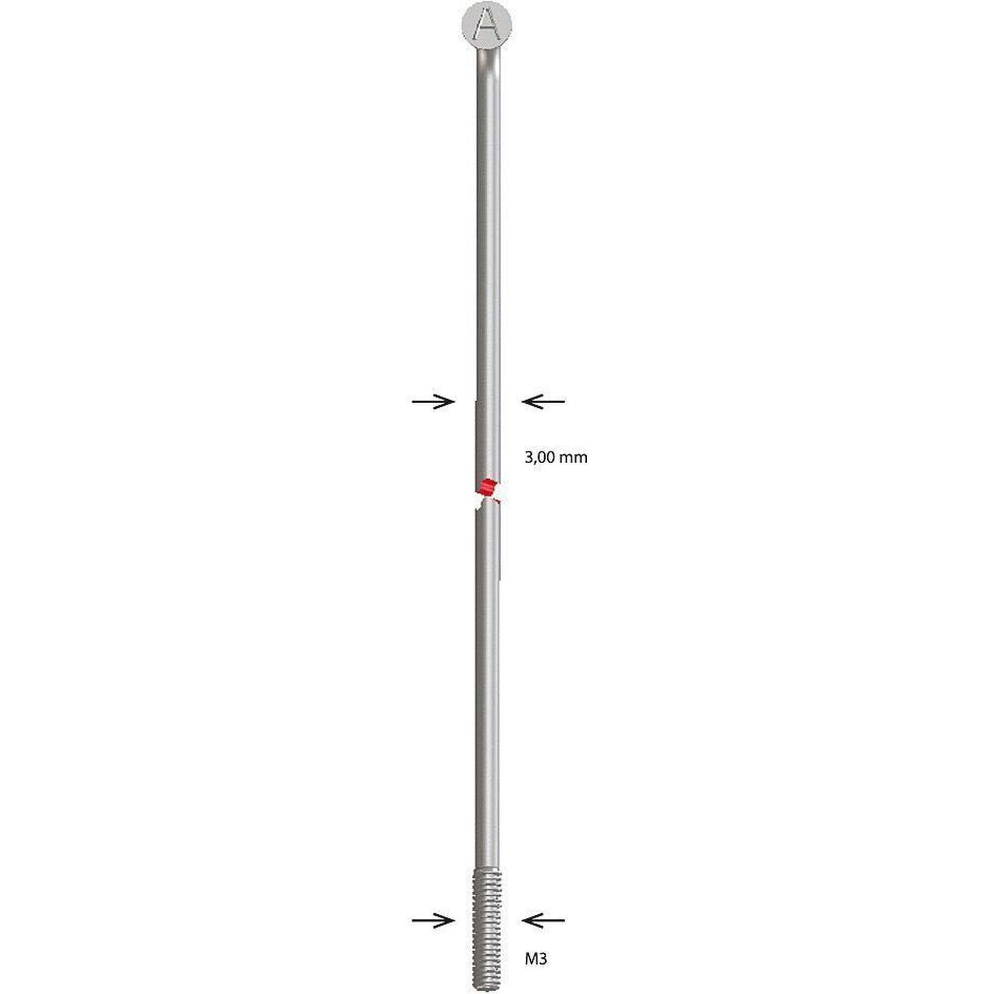 Alpina - Alpina Spaak Spoke Zinc M3x184 Mm - Rayon Roue - 184 Mm - Decathlon
