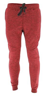 Joggingbroek kids/volwassenen rood slimfit polyester fitness en hardlopen