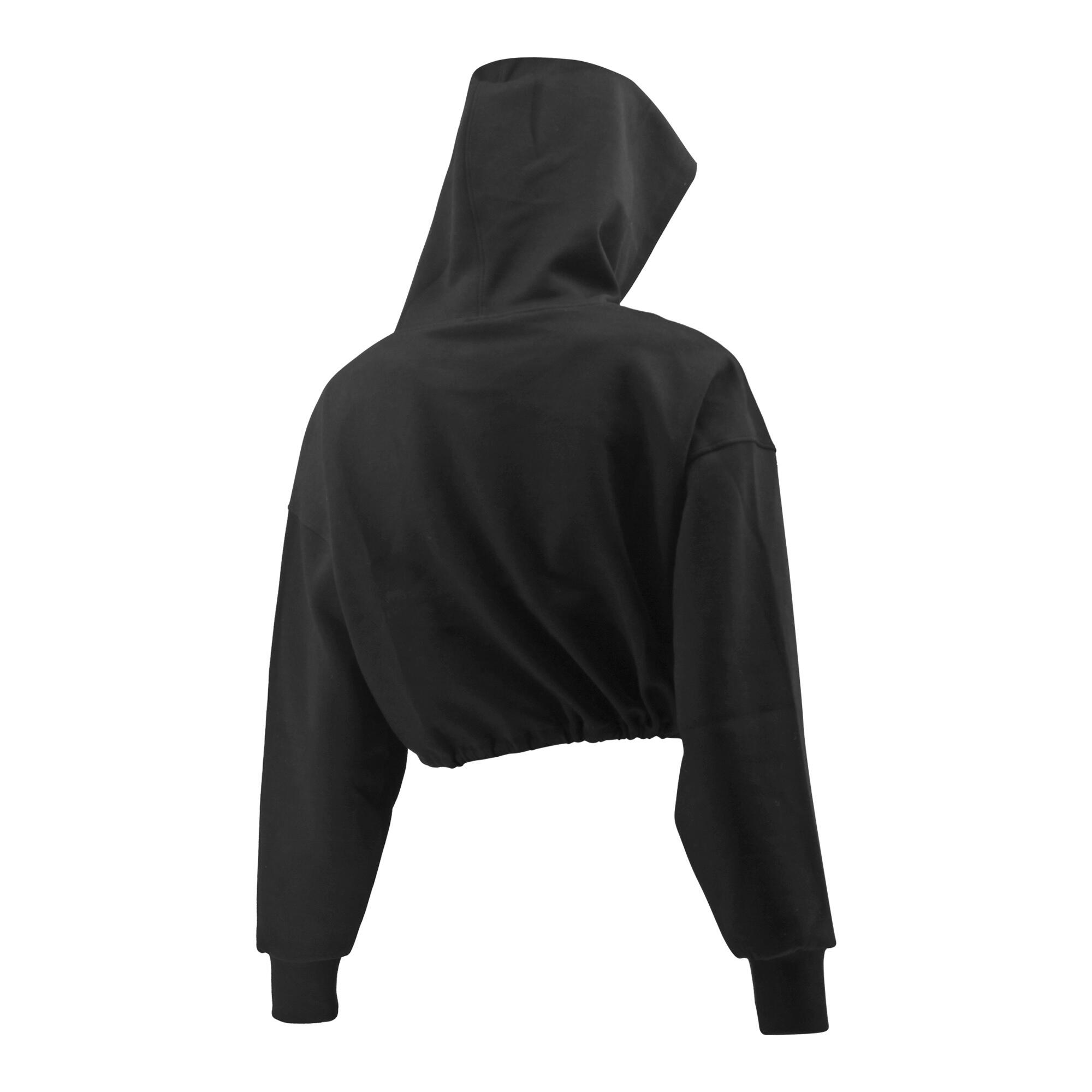 GracefulGlide Dameshoodie Zwart — Relaxed fit, verstelbare capuchon 2/5