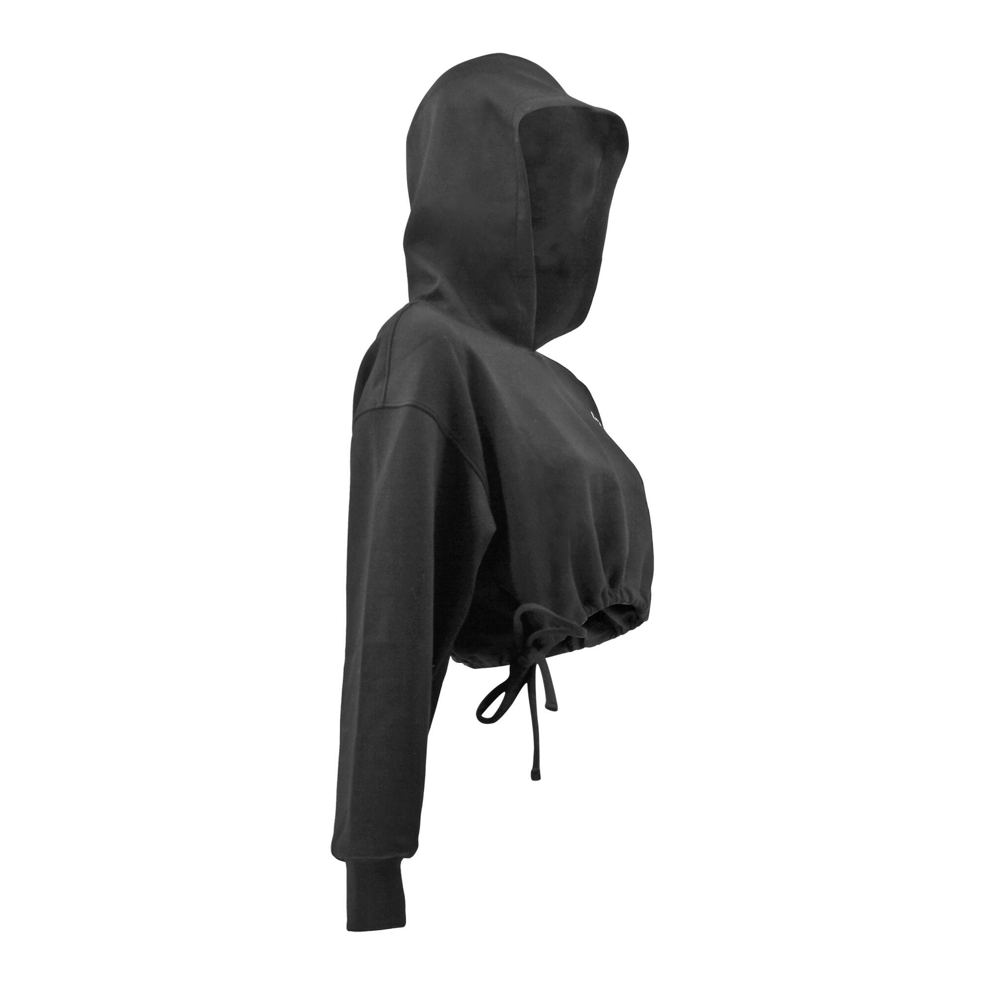 GracefulGlide Dameshoodie Zwart — Relaxed fit, verstelbare capuchon 4/5