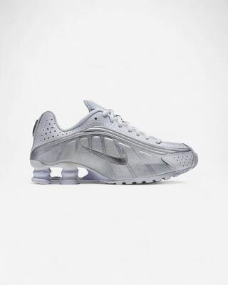 Nike Shox R4 White Bright Crimson Metallic Silver