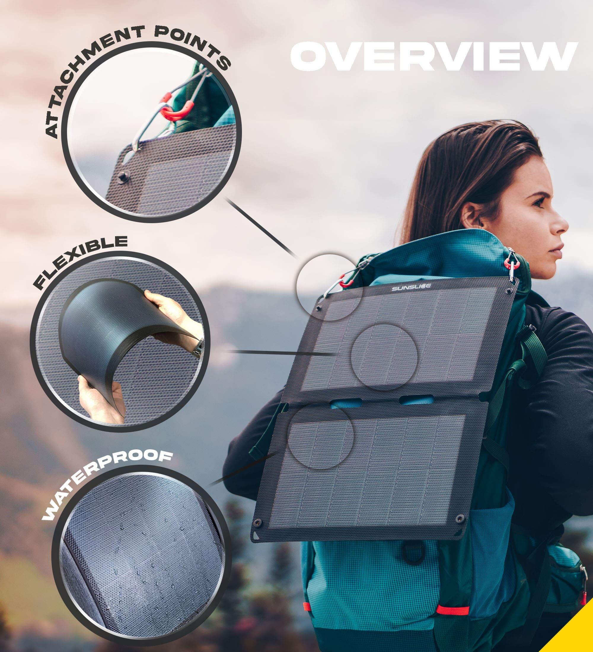 Fusion Flex 12" portable solar panel Sunslice 2/5