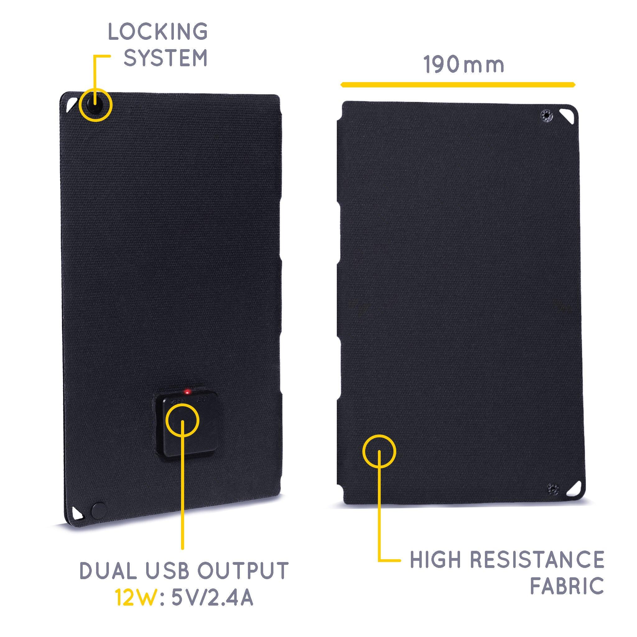 Fusion Flex 12" portable solar panel Sunslice 5/5
