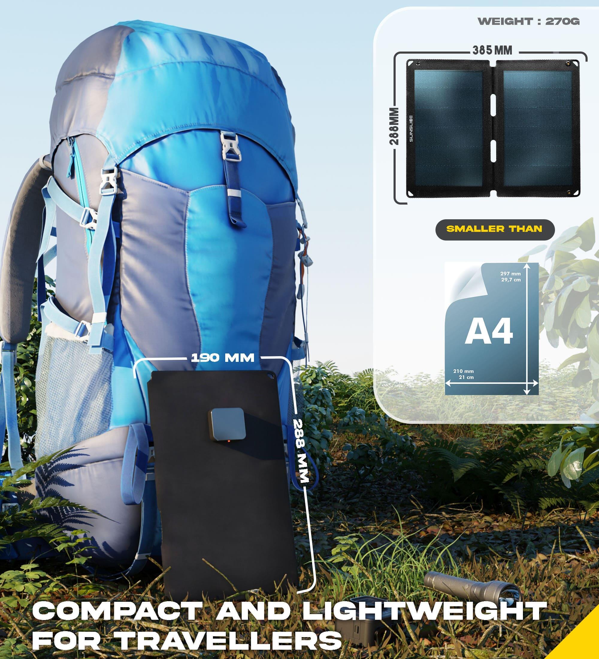 Fusion Flex 12" portable solar panel Sunslice 4/5
