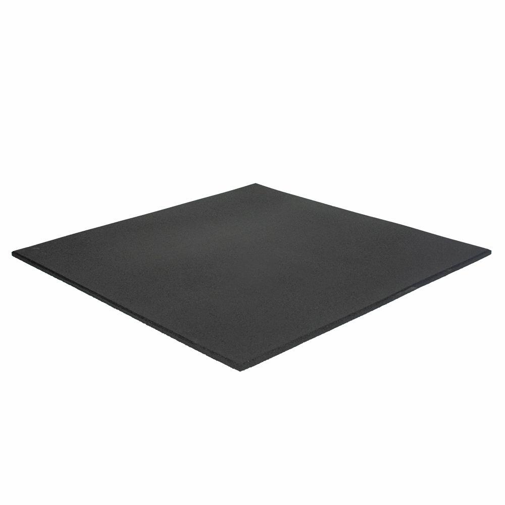 GLADIATORFIT Rubber flooring "Standard Tiles Black" 100x100cm Stockz