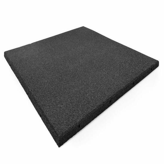 Gummiboden "Outdoor Tiles Black" 100x100cm Stockz