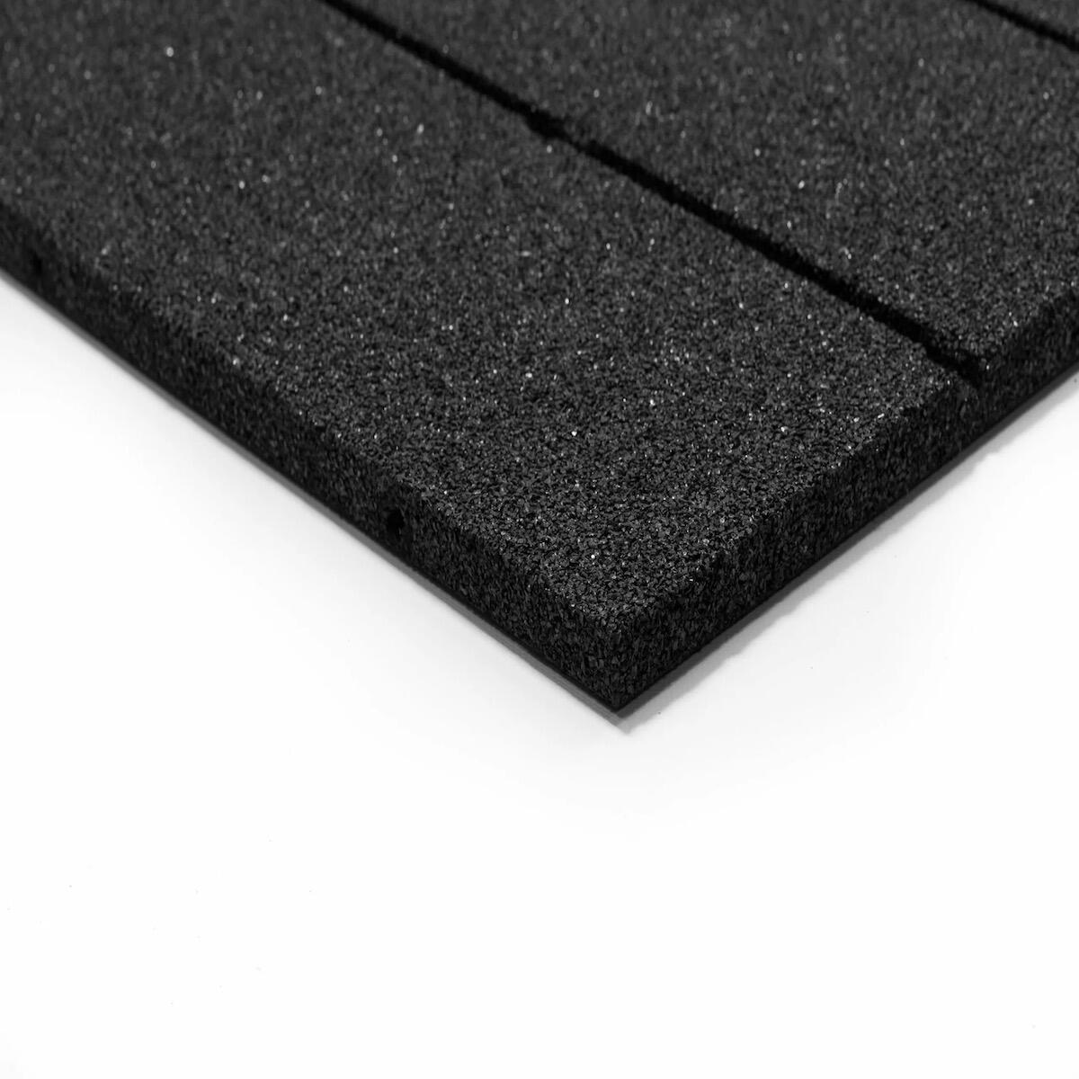 Gummiboden "Outdoor Tiles Black" 100x100cm Stockz 4/5