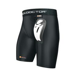 Short de compression Shock Doctor avec Bioflex Cup noir