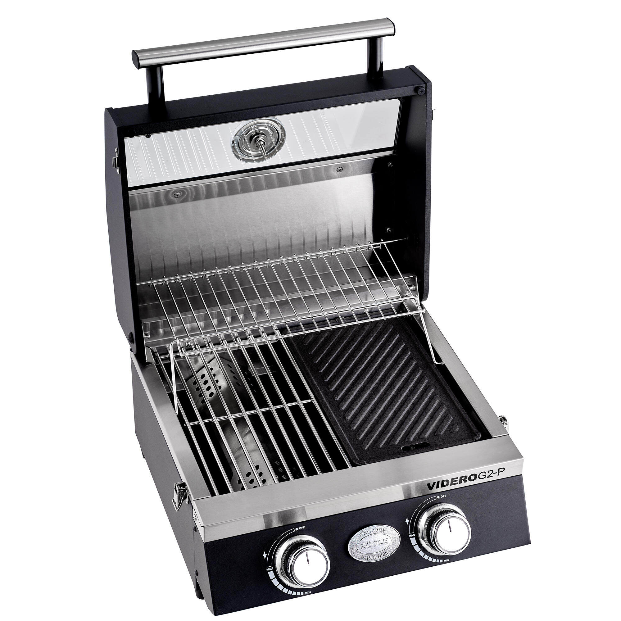Tragbarer Gasgrill "Videro G2-P". Rösle 4/5