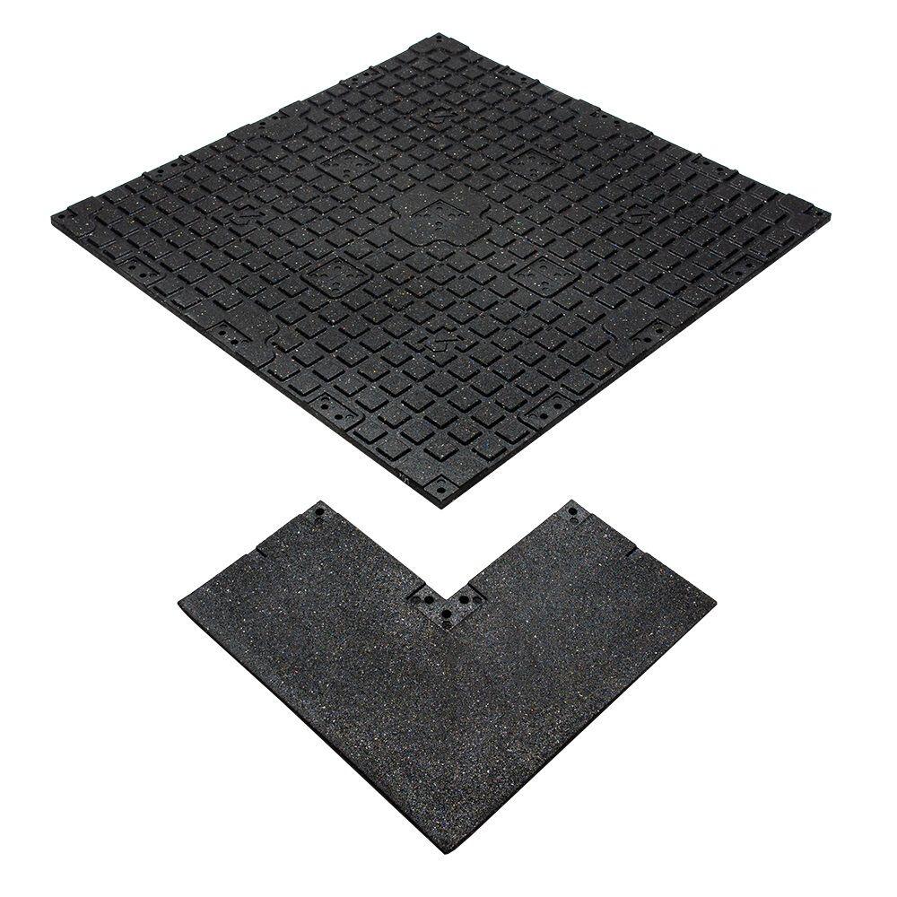Connect Tiles Corner" rubber floor edging 50x50cm Stockz 5/5