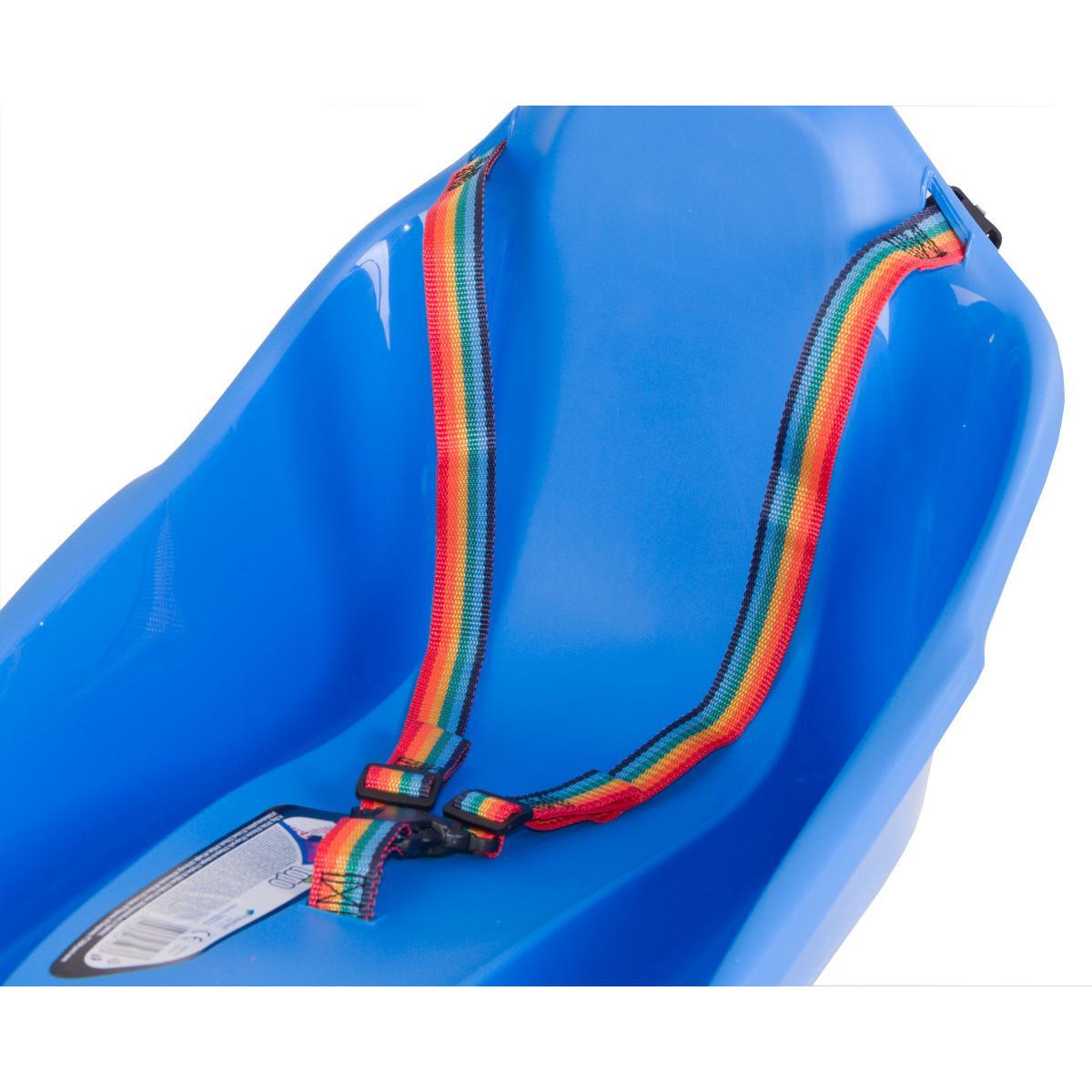 Sanki plastikowe dla dzieci Prosperplast mini Topo z oparciem i pasami 5/5