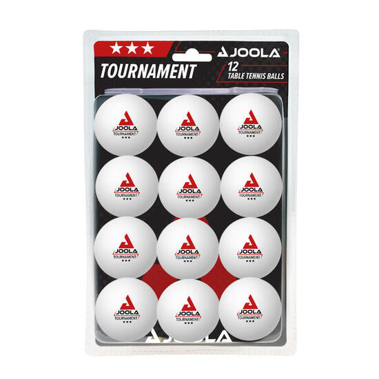 Balles de tennis de table de tournois Joola 40+ (x12)