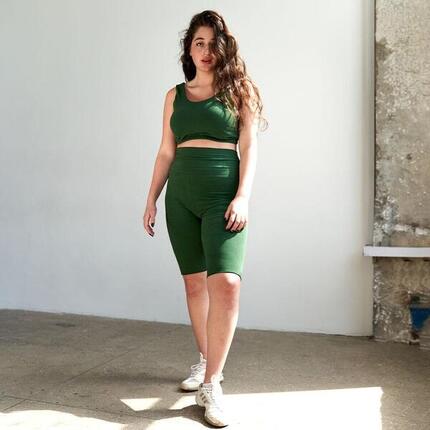 Short en Coton Taille Haute pour le Yoga et le Fitness