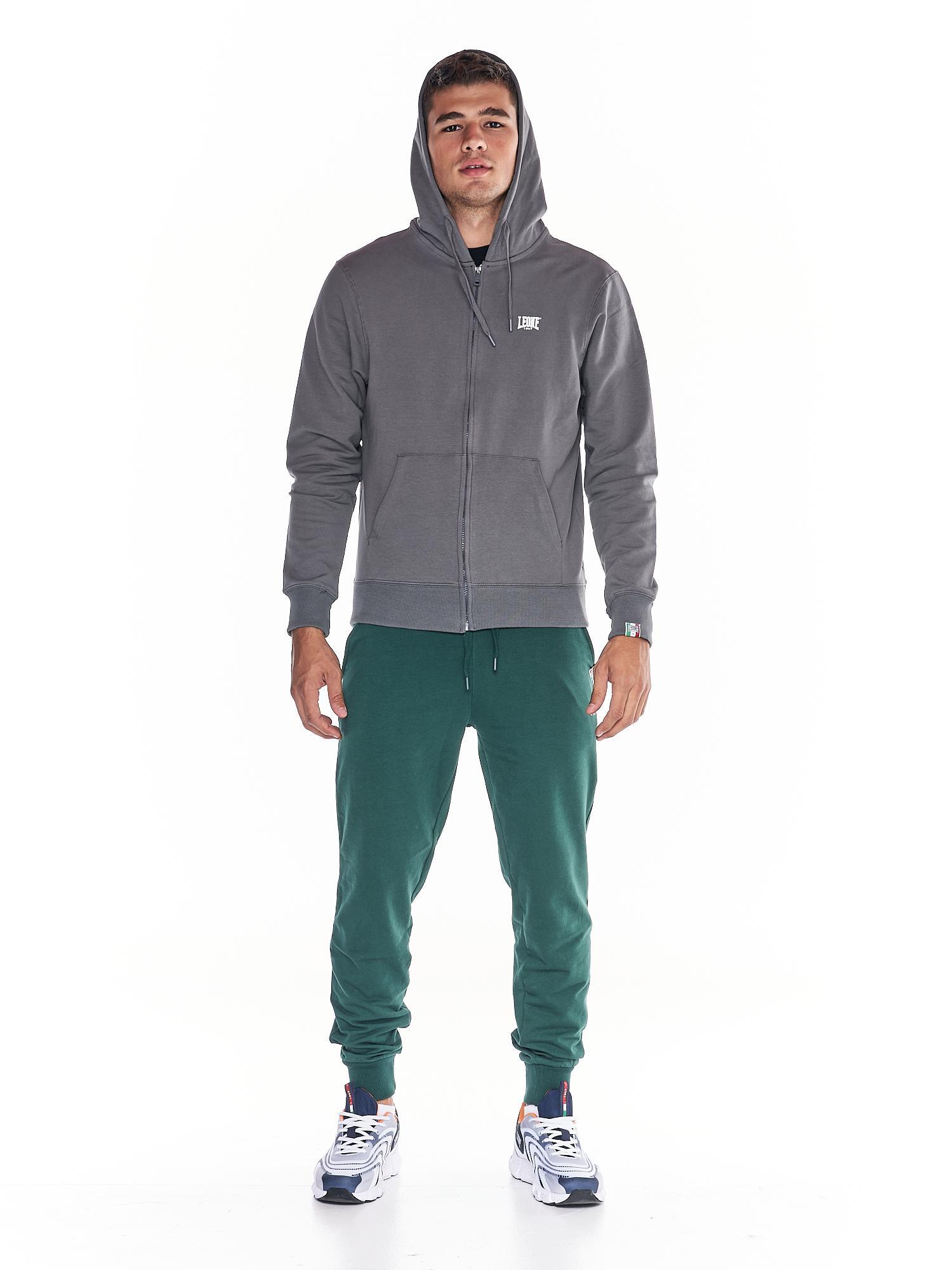 Sudadera de hombre Leone con capucha y cremallera Basic 2/6