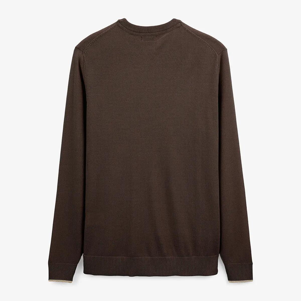 Jersey liso de cuello redondo 2/3