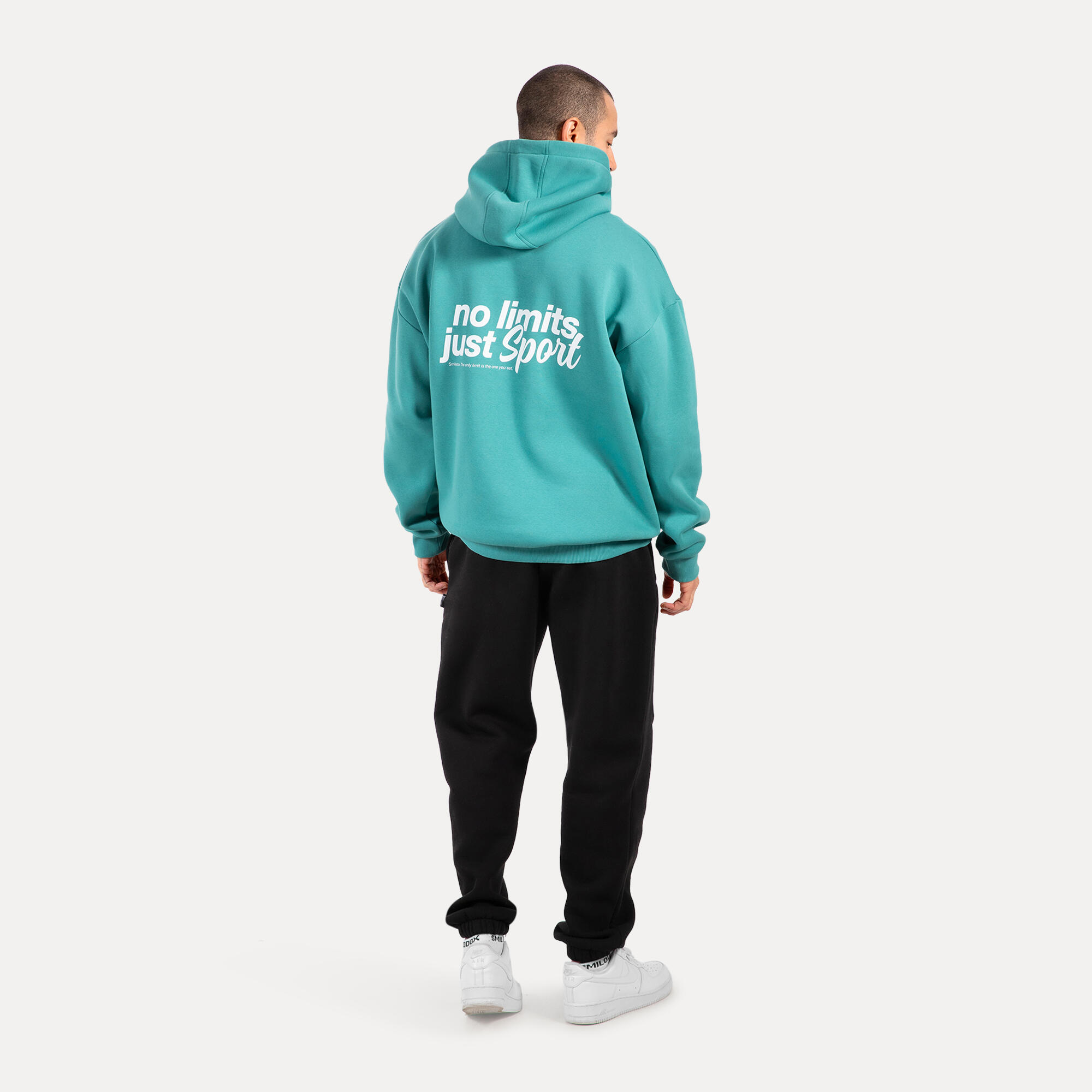 Herren Hoodie Fortes Petrol 3/5