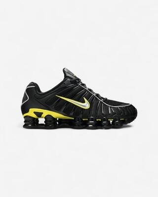 Nike Shox TL Black Dynamic Yellow Metallic Silver