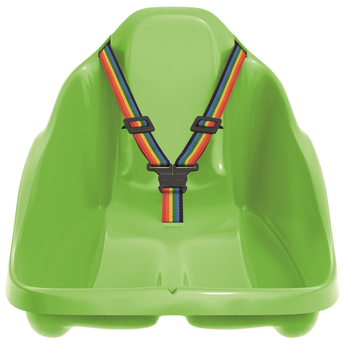 Sanki plastikowe dla dzieci Prosperplast mini Topo z oparciem i pasami 3/4