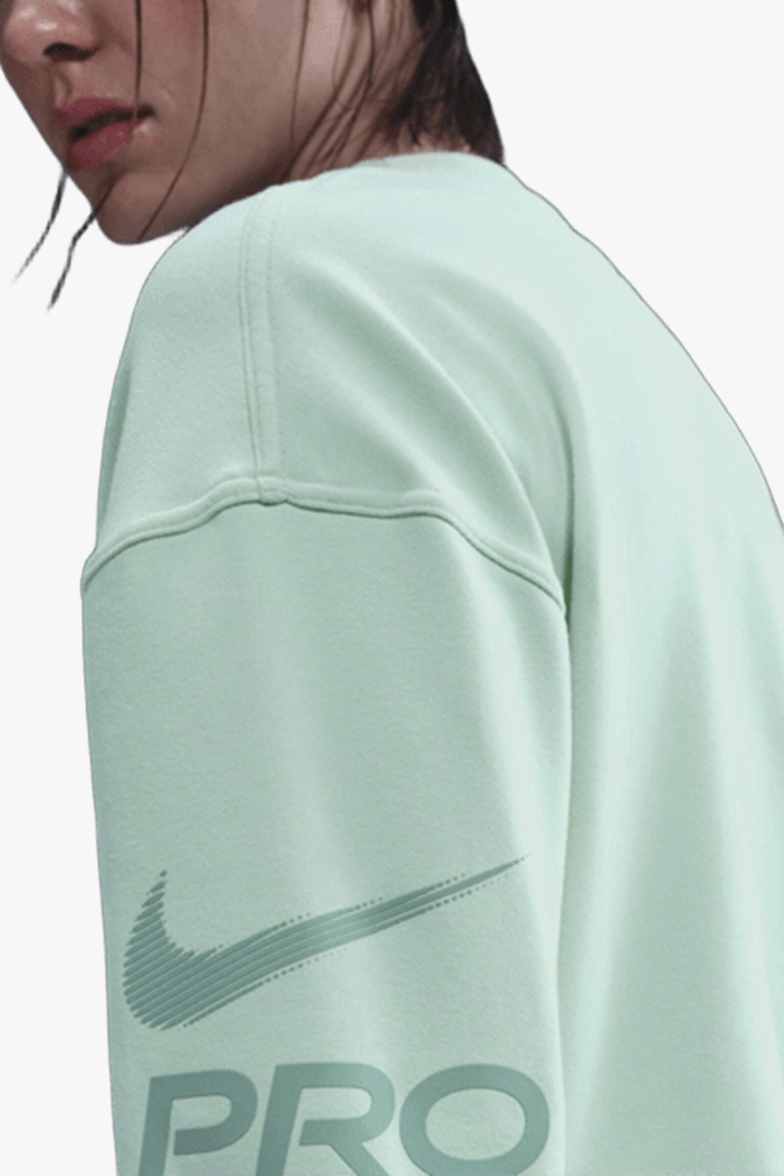 Nike Sudadera Dri-fit French Terry Verde 5/5