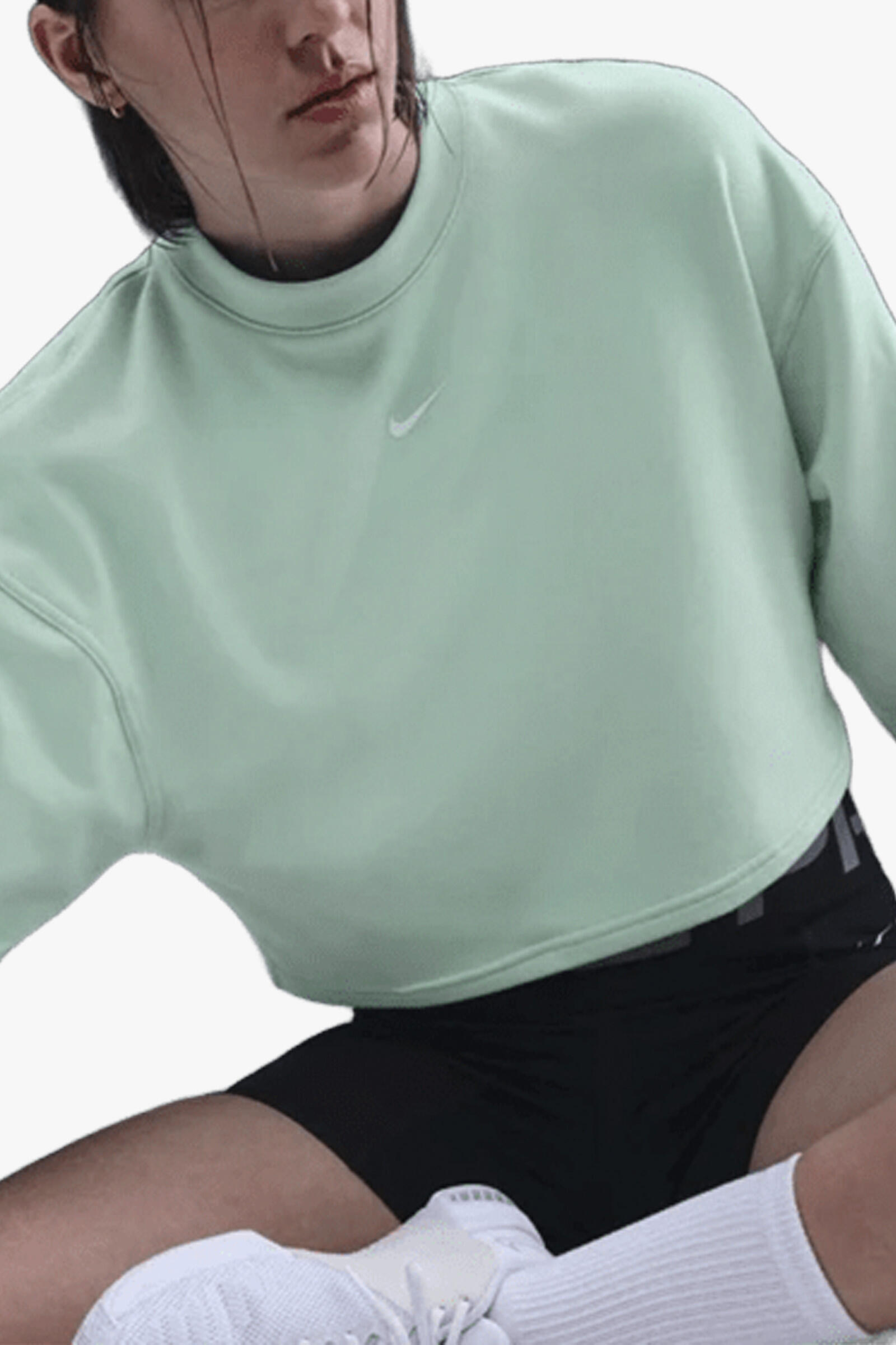 Nike Sudadera Dri-fit French Terry Verde 4/5