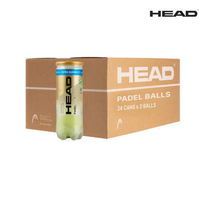 Head padel pro s+ doos met 24 blikken - 72 padelballen voor optimaal spel