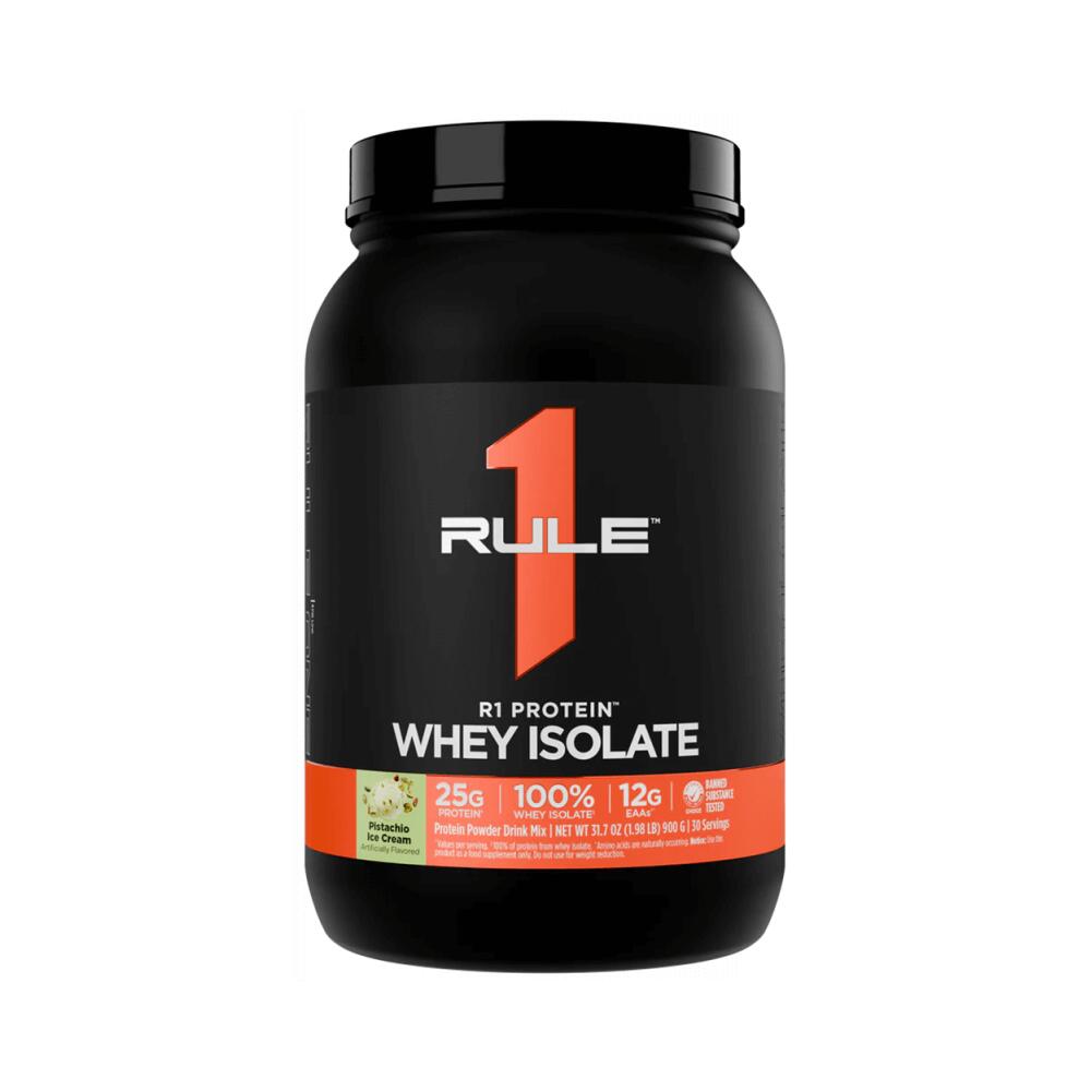 RULE1 Rule1 R1 Protein Whey Isolate (2lbs) Pistachio Ice Cream - Eiwitten