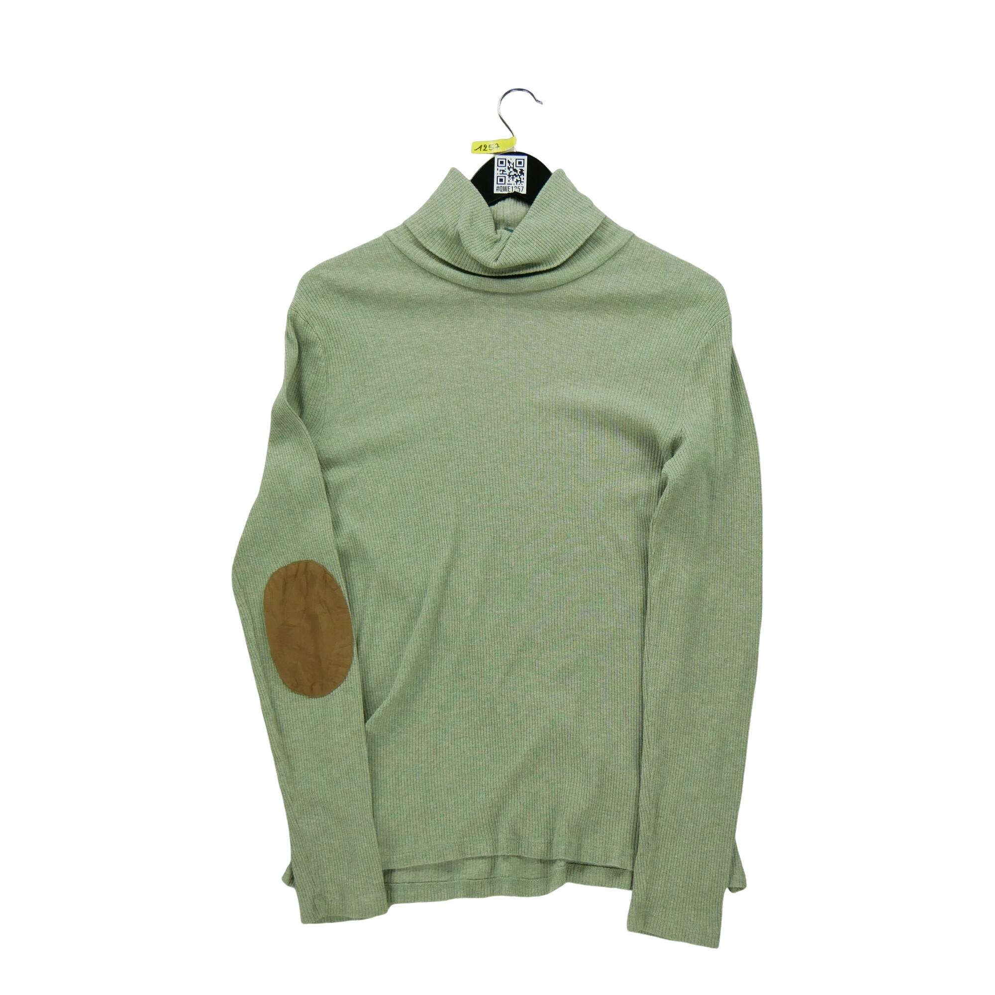 Segunda Vida - Suéter de cuello alto para mujer en caqui - En buenas condiciones 3/6