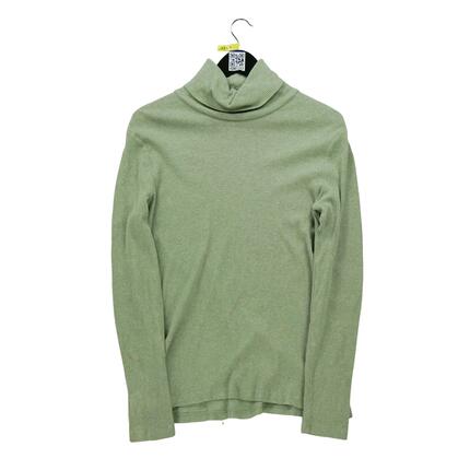 Damski sweter z golfem w kolorze khaki
