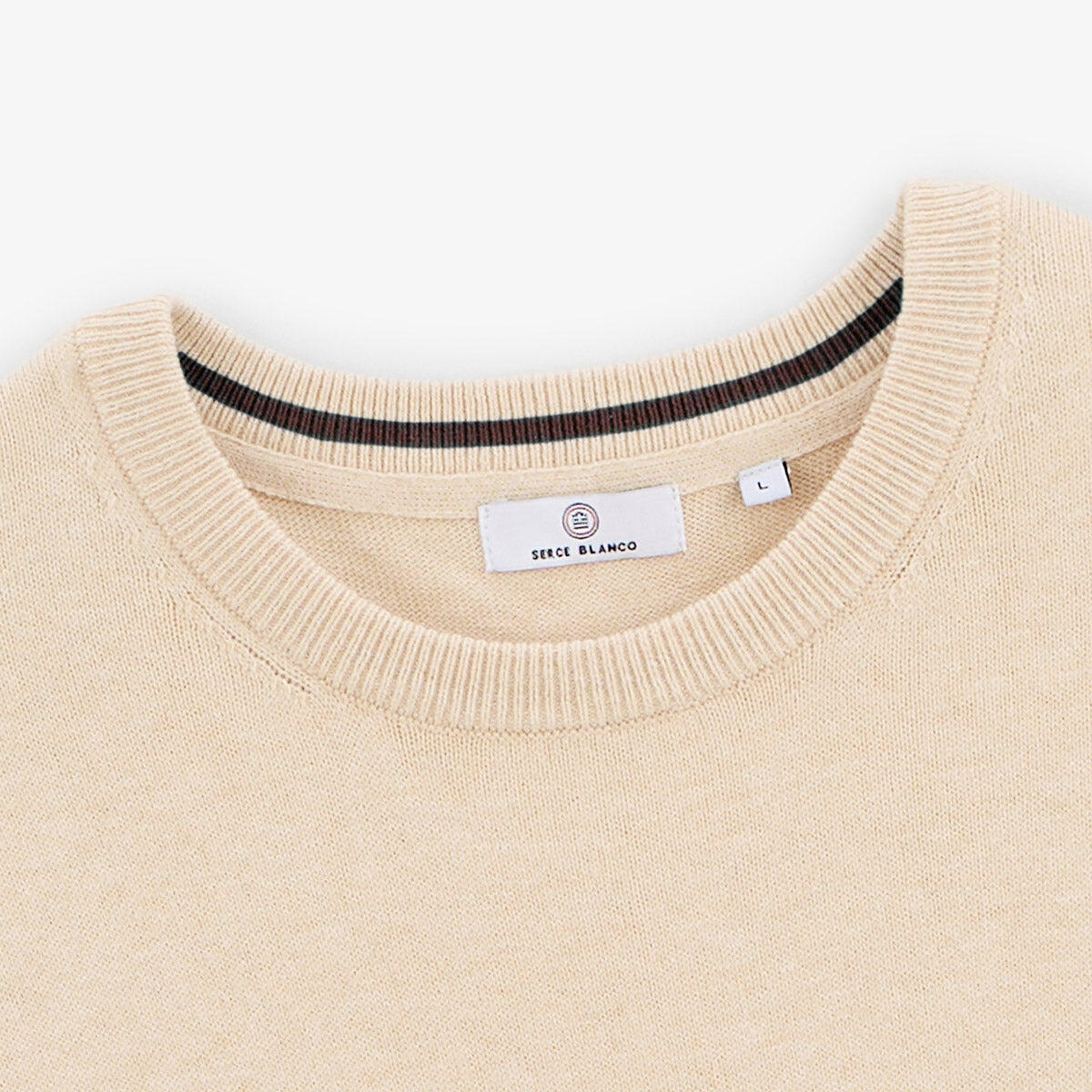 Jersey liso de cuello redondo 3/3
