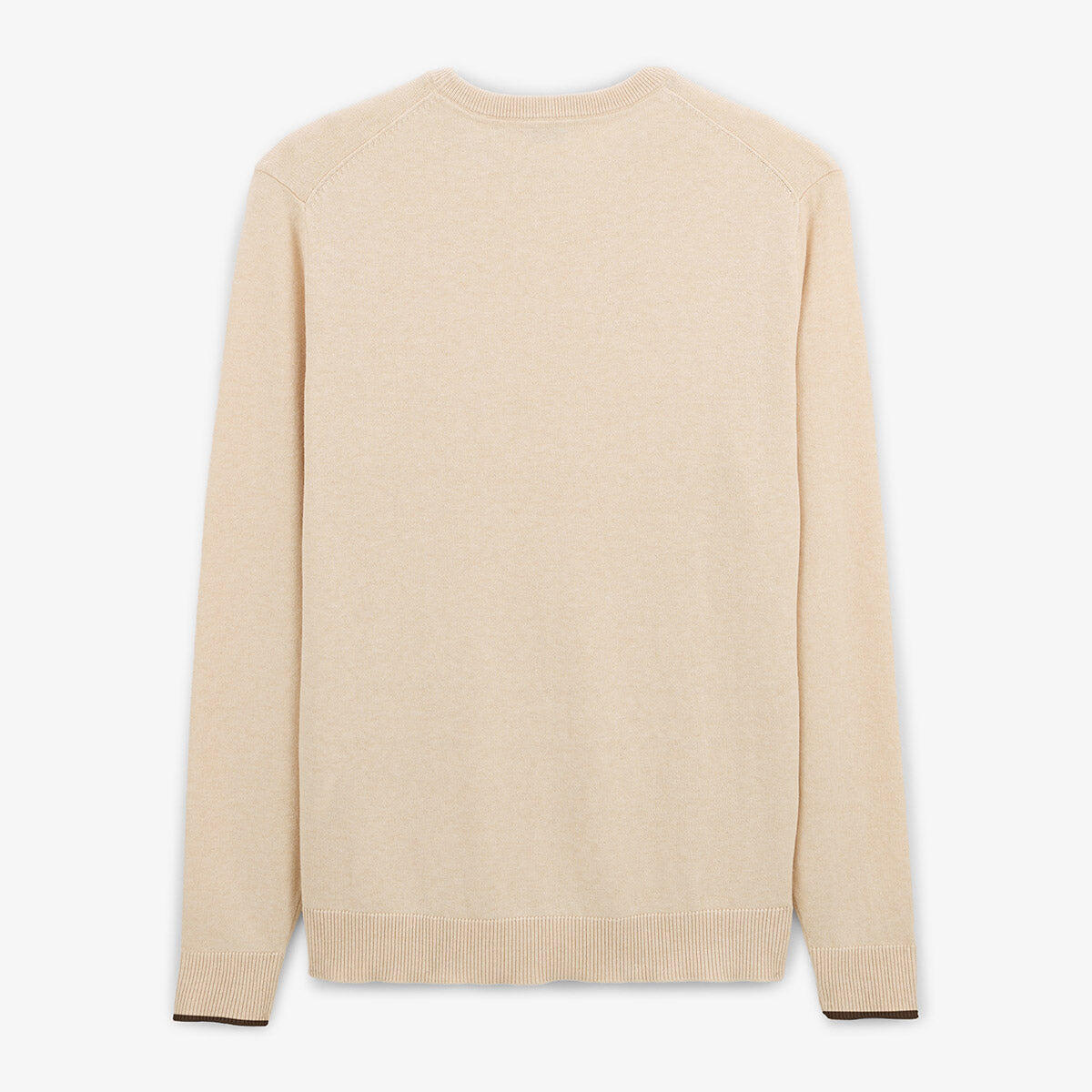 Jersey liso de cuello redondo 2/3