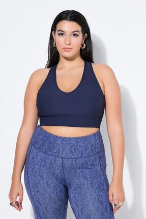 Femme Soutien-gorge en jersey côtelé avec bretelles croisées dans le dos