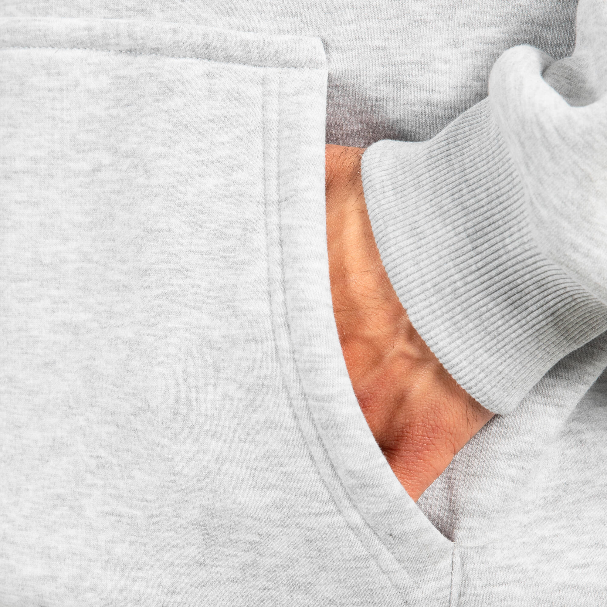 Herren Hoodie Fortes Grau Melange 5/5