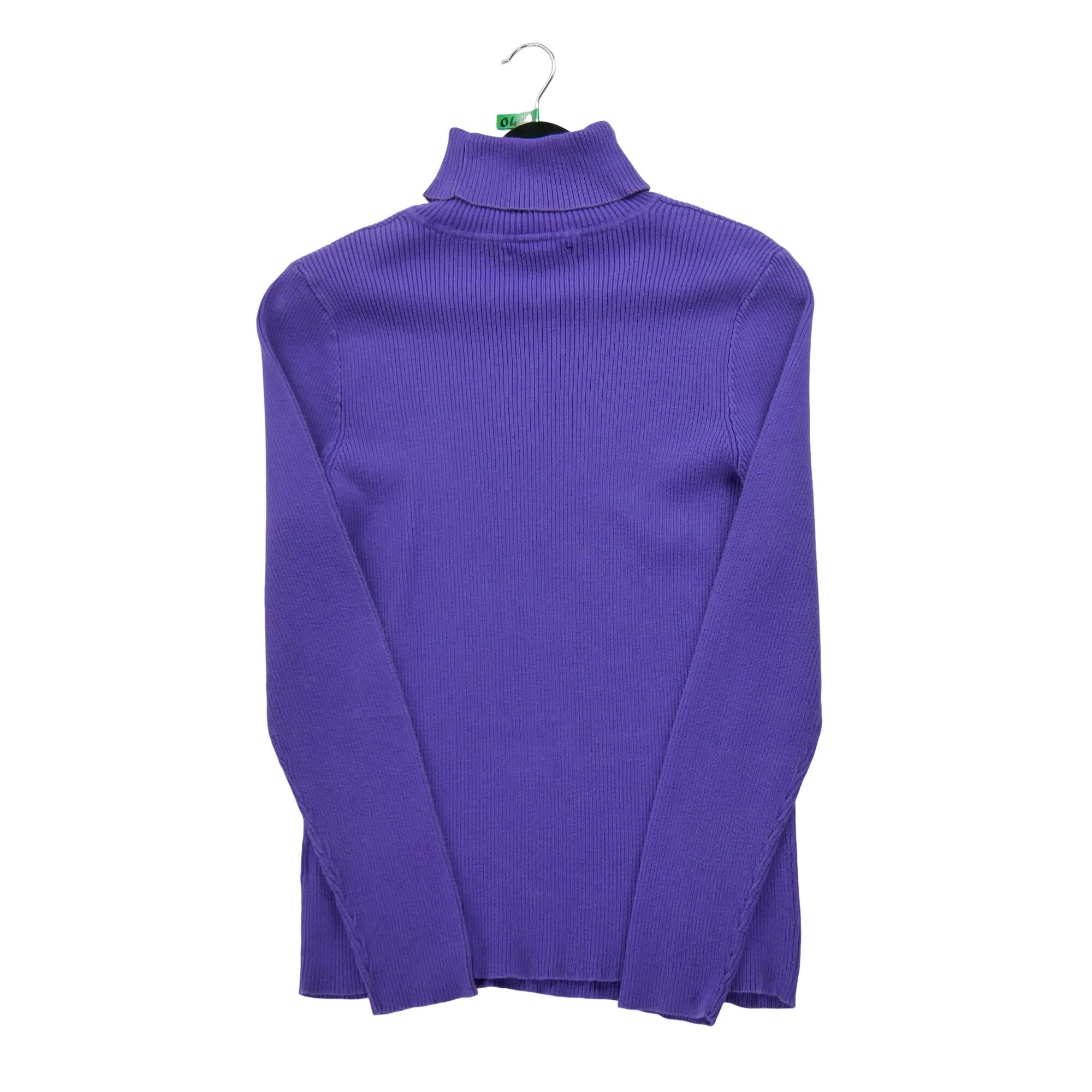 Reconditionné - Pull Femme col roulé Violet - Très Bon État 2/6