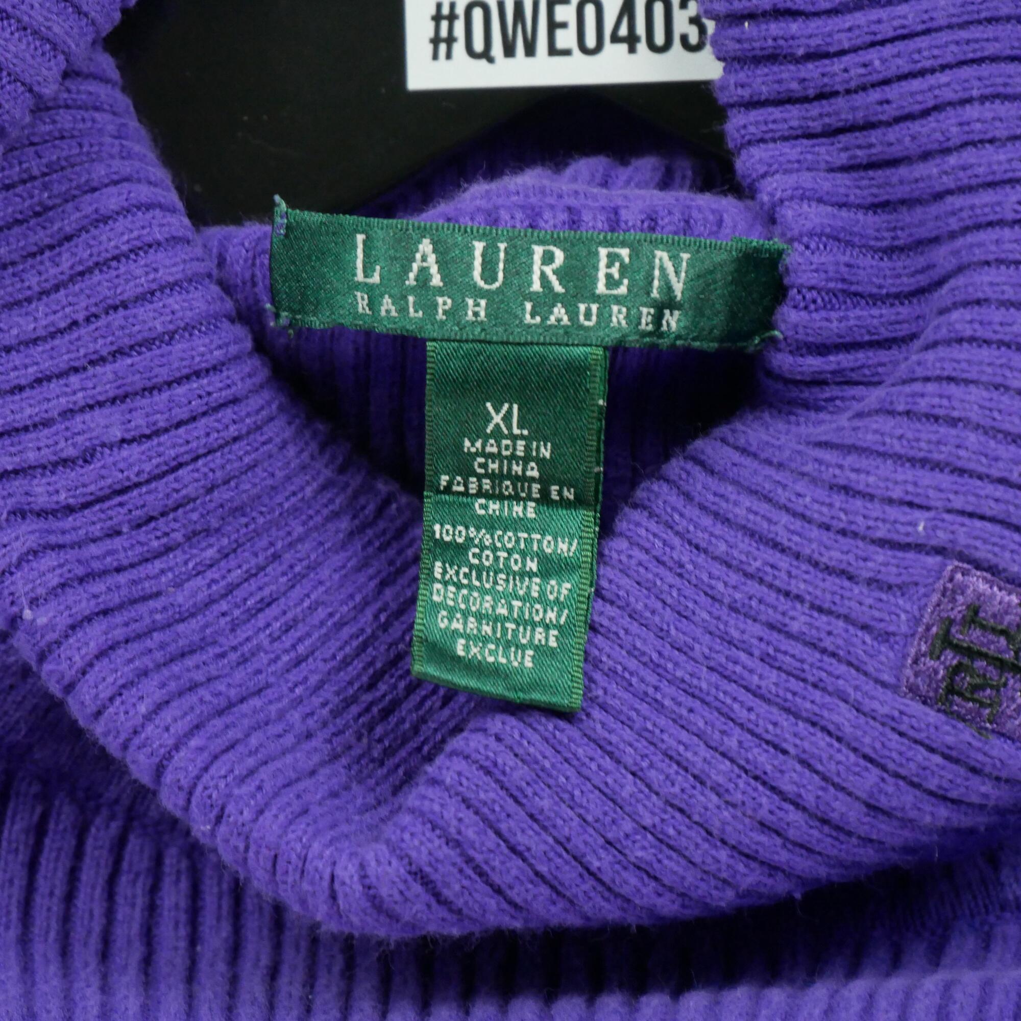 Reconditionné - Pull Femme col roulé Violet - Très Bon État 5/6