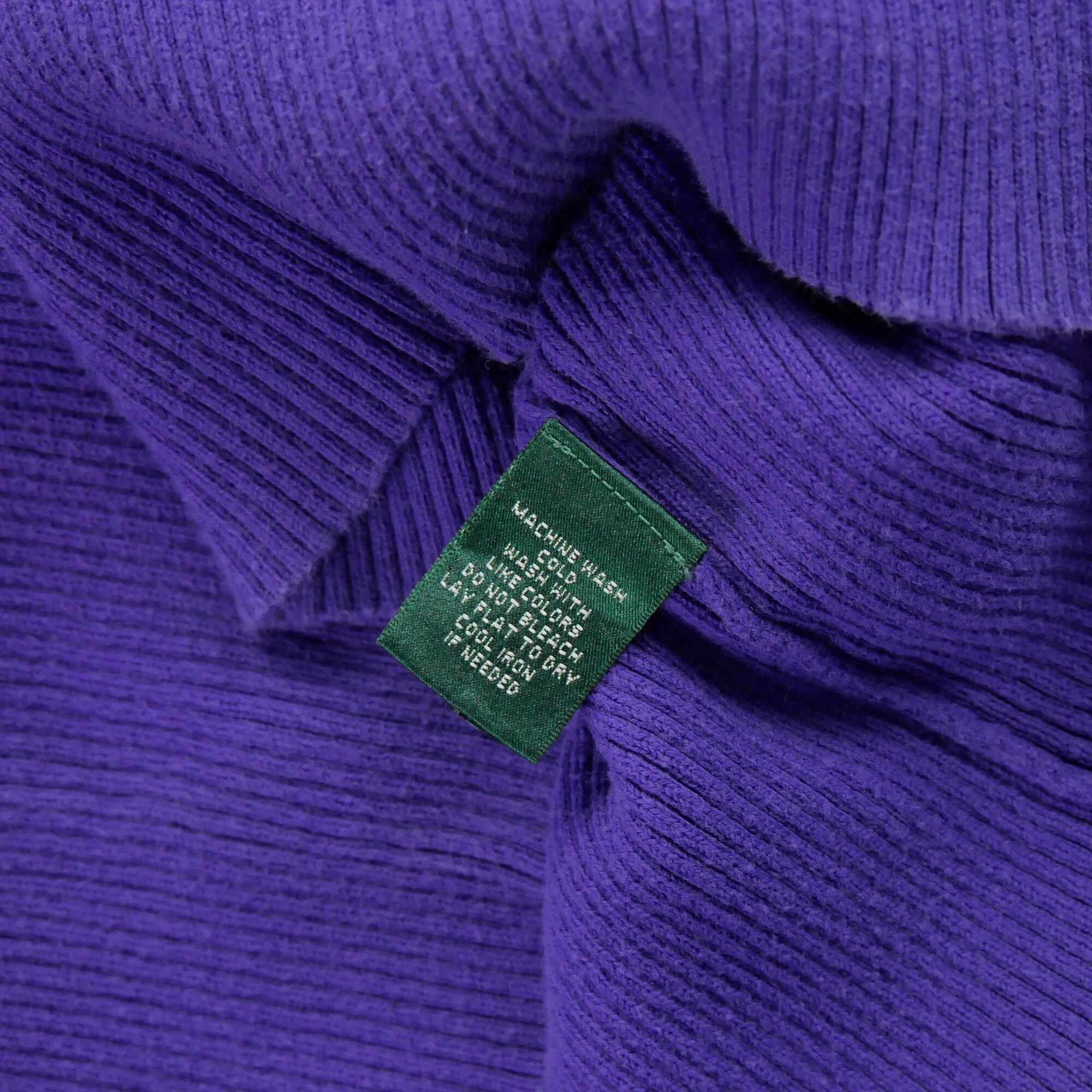 Reconditionné - Pull Femme col roulé Violet - Très Bon État 6/6