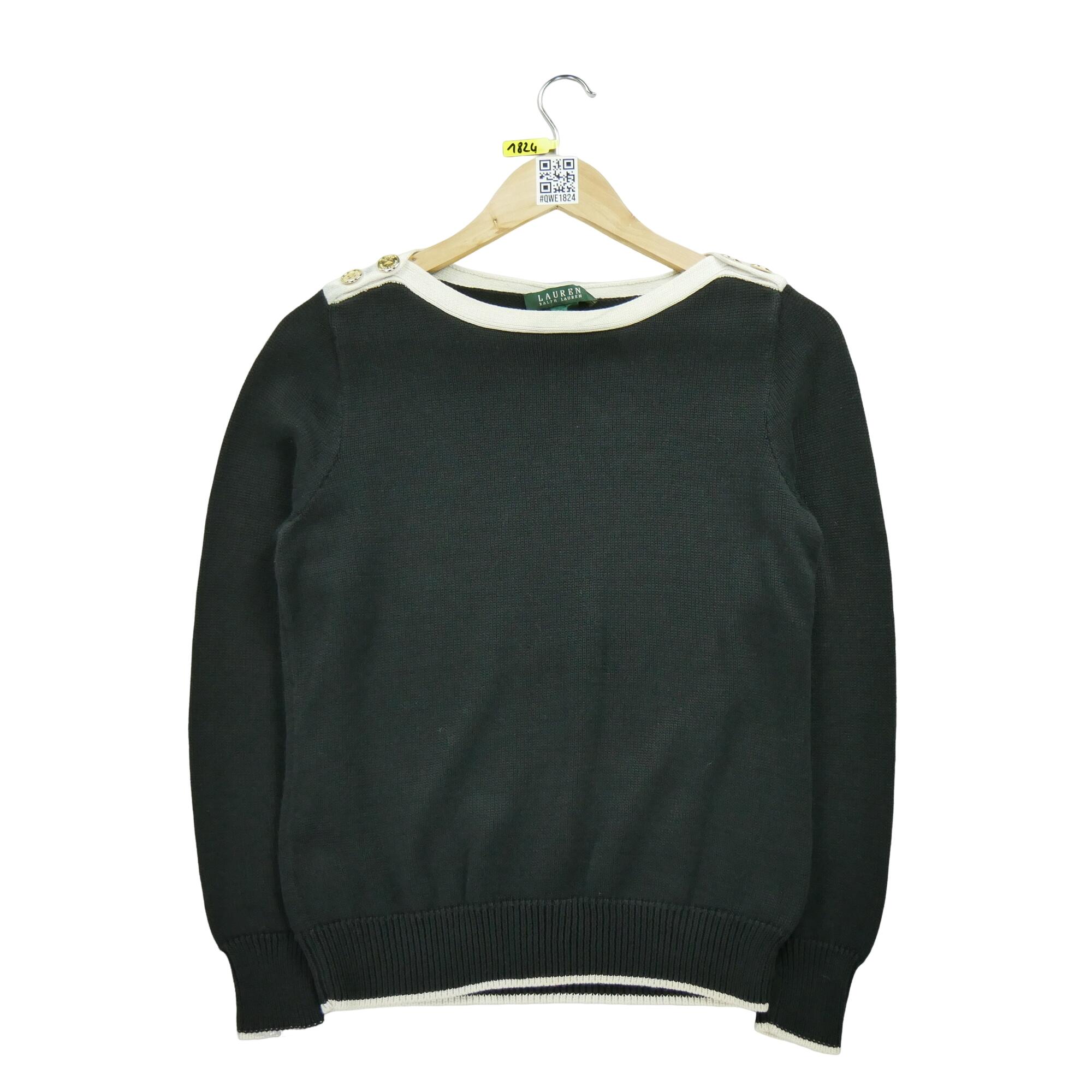 RALPH LAUREN Reconditionné - Pull Femme Noir - Bon État